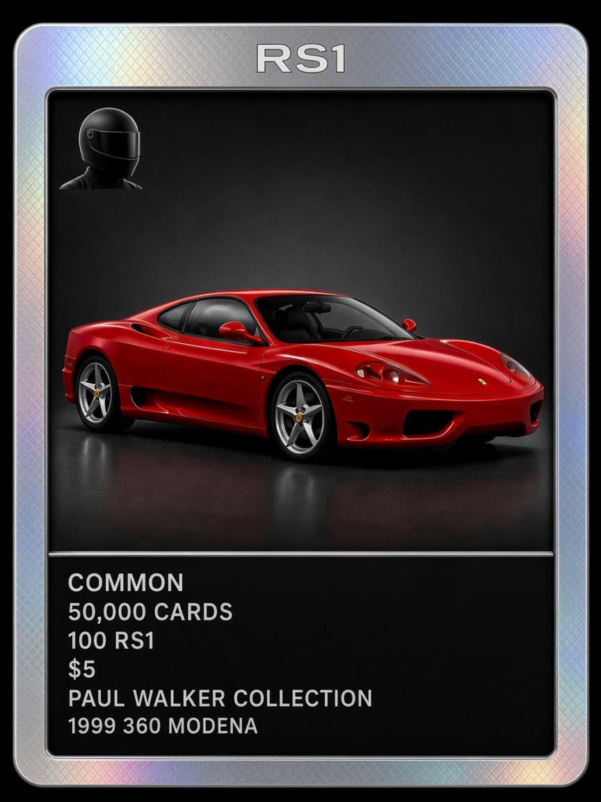 RS1 Common silver collector card