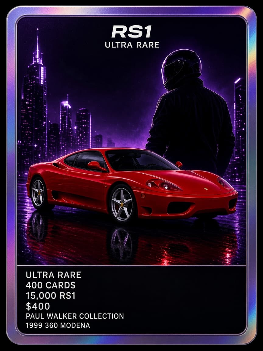 RS1 Ultra Rare purple collector card