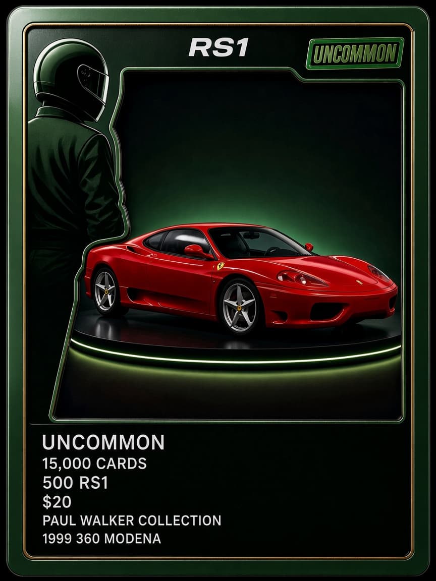 RS1 Uncommon green collector card